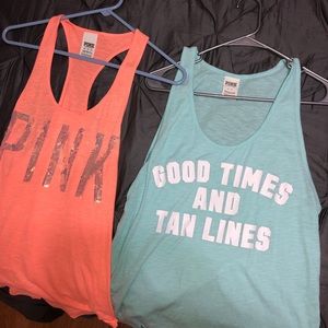 VS PINK tank tops